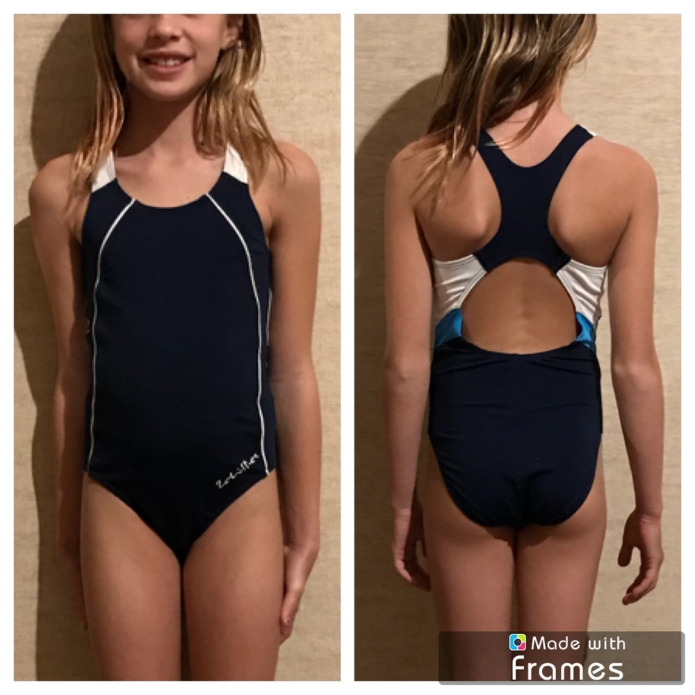Navy One Piece Swimsuit